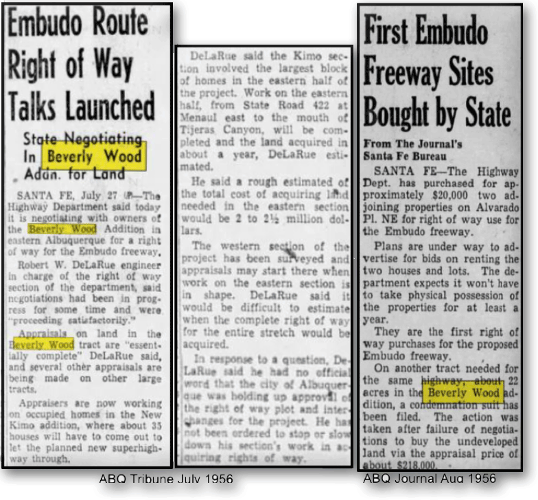 Embudo route news clippings